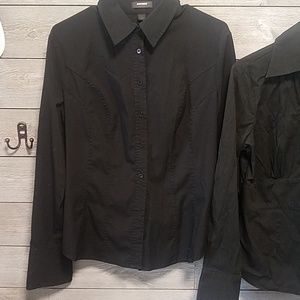 Express Tops - 2 black long sleeve button ups Express Tops - 2 black long sleeve button ups